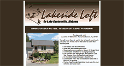 Desktop Screenshot of guntersvillelakesideloft.com